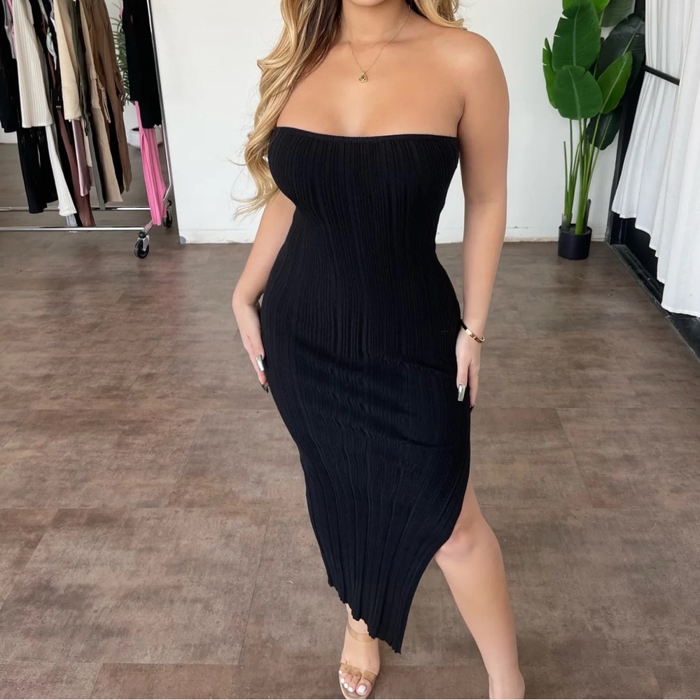 Asymmetrical Hem Maxi Dress